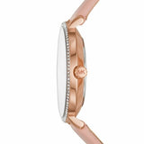 Buy Shop Michael Kors Pyper Analog White Dial Pink Leather Strap Watch For Women - MK2803 USA Online