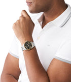 Buy Shop Michael Kors Wren Chronograph Black Dial Silver Steel Strap Watch For Men - MK8880 USA Online