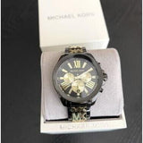 Buy Shop Michael Kors Wren Chronograph Black Dial Two Tone Steel Strap Watch for Women - MK6978 USA Online