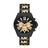Buy Shop Michael Kors Wren Chronograph Black Dial Two Tone Steel Strap Watch for Women - MK6978 USA Online