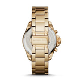Buy Shop Michael Kors Wren Chronograph Crystal Pave Gold Dial Gold Steel Strap Watch for Women - MK6095 USA Online