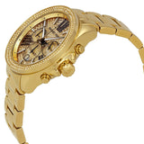 Buy Shop Michael Kors Wren Chronograph Crystal Pave Gold Dial Gold Steel Strap Watch for Women - MK6095 USA Online