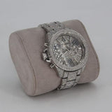 Buy Shop Michael Kors Wren Chronograph Crystals Silver Dial Silver Steel Strap Watch For Women - MK6317 USA Online