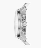 Buy Shop Michael Kors Wren Chronograph Crystals Silver Dial Silver Steel Strap Watch For Women - MK6317 USA Online