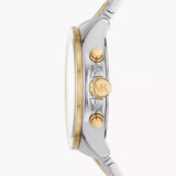 Buy Shop Michael Kors Wren Chronograph Crystals Silver Two Tone Steel Strap Watch for Women - MK6953 USA Online