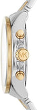 Buy Shop Michael Kors Wren Chronograph Crystals Silver Two Tone Steel Strap Watch for Women - MK6953 USA Online