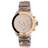 Buy Shop Michael Kors Wren Chronograph Crystals Silver Two Tone Steel Strap Watch for Women - MK6953 USA Online