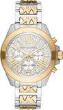 Buy Shop Michael Kors Wren Chronograph Crystals Silver Two Tone Steel Strap Watch for Women - MK6953 USA Online