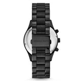 Buy Shop Michael Kors Wren Chronograph Gold Dial Black Steel Strap Watch for Women - MK5961 USA Online