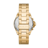 Buy Shop Michael Kors Wren Chronograph Gold Dial Gold Steel Strap Watch For Men - MK8928 USA Online