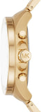Buy Shop Michael Kors Wren Chronograph Gold Dial Gold Steel Strap Watch For Men - MK8928 USA Online