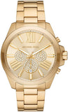 Buy Shop Michael Kors Wren Chronograph Gold Dial Gold Steel Strap Watch For Men - MK8928 USA Online