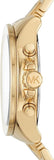 Buy Shop Michael Kors Wren Chronograph Gold Dial Gold Steel Strap Watch for Women - MK6952 USA Online