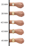Buy Shop Michael Kors Wren Chronograph Gold Dial Gold Steel Strap Watch for Women - MK7428 USA Online