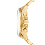Buy Shop Michael Kors Wren Chronograph Gold Dial Gold Steel Strap Watch for Women - MK7428 USA Online