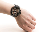 Buy Shop Michael Kors Wren Chronograph Gold Diamonds Dial Black Steel Strap Watch for Women - MK5879 USA Online
