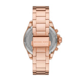Buy Shop Michael Kors Wren Chronograph Rose Gold Dial Rose Gold Steel Strap Watch for Women - MK7430 USA Online