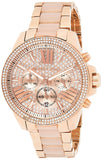 Buy Shop Michael Kors Wren Crystals Rose Gold Dial Rose Gold Steel Strap Watch for Women - MK6096 USA Online