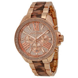 Buy Shop Michael Kors Wren Diamonds Rose Gold Dial Two Tone Steel Strap Watch for Women - MK6159 USA Online