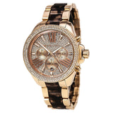 Buy Shop Michael Kors Wren Diamonds Rose Gold Dial Two Tone Steel Strap Watch for Women - MK6159 USA Online