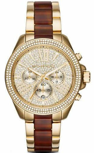 Buy Shop Michael Kors Wren Gold Dial Two Tone Steel Strap Watch for Women - MK6294 USA Online