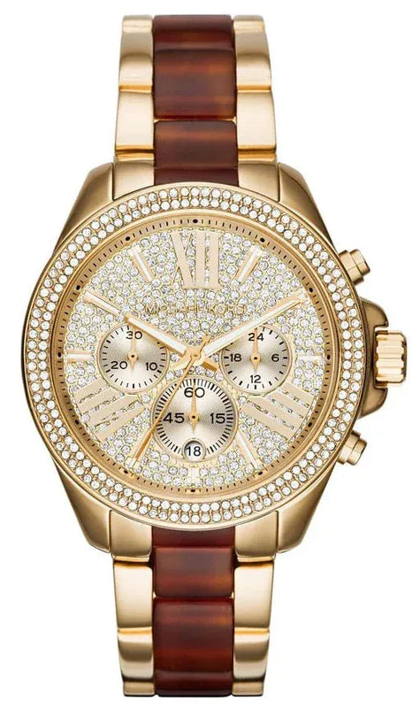 Buy Shop Michael Kors Wren Gold Dial Two Tone Steel Strap Watch for Women - MK6294 USA Online