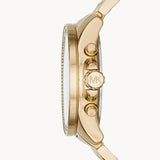 Buy Shop Michael Kors Wren Purple Dial Gold Steel Strap Watch for Women - MK6290 USA Online