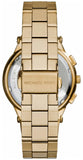 Buy Shop Michael Kors Wyatt Chronograph White Dial Gold Steel Strap Watch For Women - MK5933 USA Online
