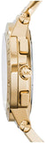 Buy Shop Michael Kors Wyatt Chronograph White Dial Gold Steel Strap Watch For Women - MK5933 USA Online