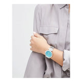 Buy Shop Michael Kors Darci Mother of Pearl Blue Dial Silver Steel Strap Watch for Women - MK3515 USA Online