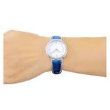 Buy Shop Michael Kors Cinthia Mother of Pearl Dial Blue Leather Strap Watch for Women - MK2661 USA Online
