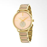 Buy Shop Michael Kors Portia Rose Gold Dial Two Tone Steel Strap Watch for Women - MK3706 USA Online