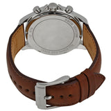 Buy Shop Michael Kors Gage Chronograph Blue Dial Brown Leather Strap Watch For Men - MK8362 USA Online