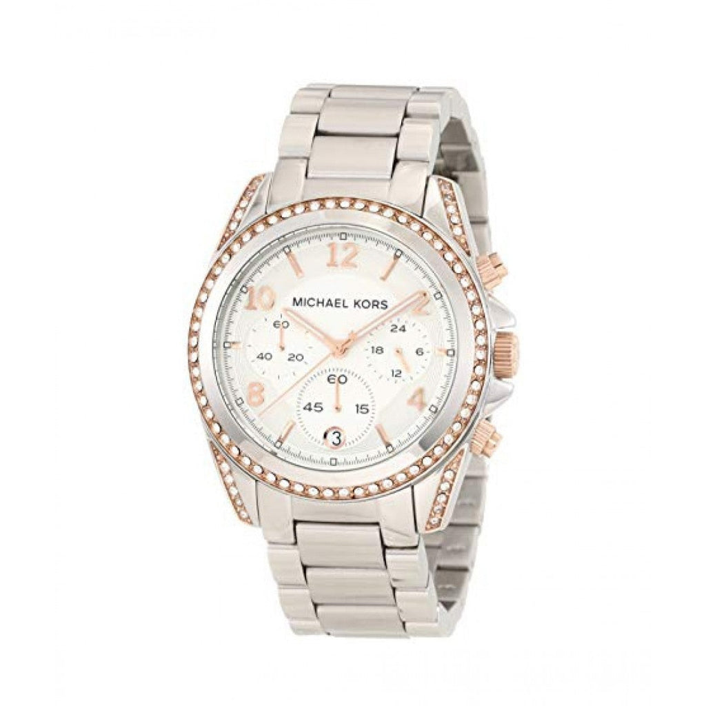 Buy Shop Michael Kors Blair Chronograph Silver Dial Silver Steel Strap Watch for Women - MK5459 USA Online