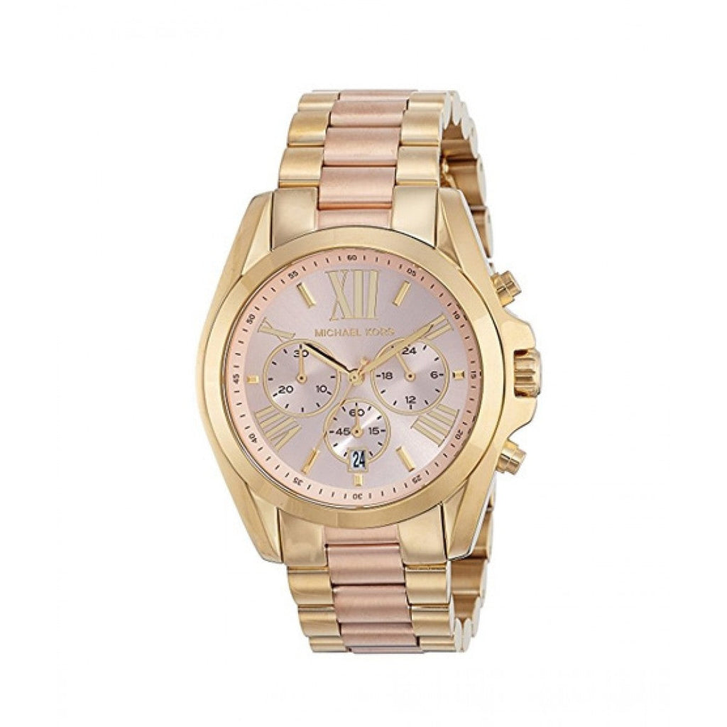 Buy Shop Michael Kors Bradshaw Gold Dial Two Tone Steel Strap Watch for Women - MK6359 USA Online