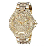 Buy Shop Michael Kors Camille Diamonds Gold Dial Gold Steel Strap Watch for Women - MK5720 USA Online