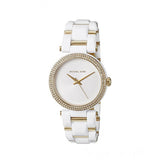 Buy Shop Michael Kors Delray Rose Gold Dial White Steel Strap Watch for Women - MK4315 USA Online