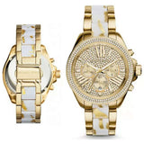 Buy Shop Michael Kors Wren Diamonds Gold Dial Two Tone Steel Strap Watch for Women - MK6157 USA Online