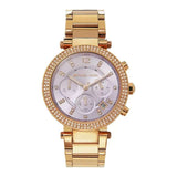 Buy Shop Michael Kors Parker Purple Dial Rose Gold Steel Strap Watch for Women - MK6169 USA Online
