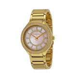 Buy Shop Michael Kors Kerry Mother of Pearl Dial Gold Steel Strap Watch for Women - MK3396 USA Online