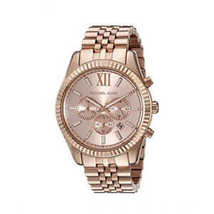 Buy Shop Michael Kors Lexington Rose Gold Dial Rose Gold Steel Strap Watch for Men - MK8319 USA Online