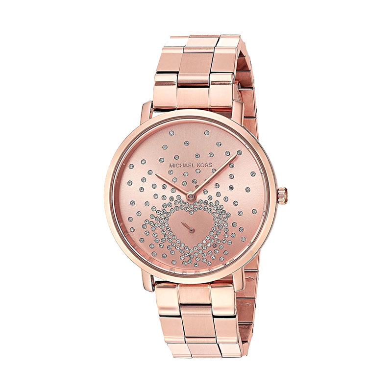 Buy Shop Michael Kors Jaryn Rose Gold Dial Rose Gold Steel Strap Watch for Women - MK3621 USA Online