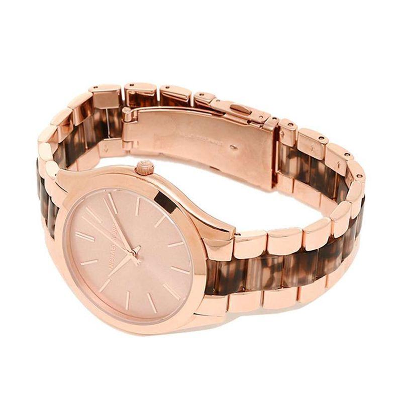 Buy Shop Michael Kors Runway Rose Gold Dial Two Tone Steel Strap Watch for Women - MK4301 USA Online