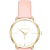 Buy Shop Michael Kors Portia Quartz White Dial Pink Leather Strap Watch For Women - MK2659 USA Online