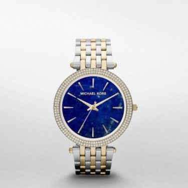 Buy Shop Michael Kors Darci Quartz Blue Dial Two Tone Steel Strap Watch For Women - MK3401 USA Online