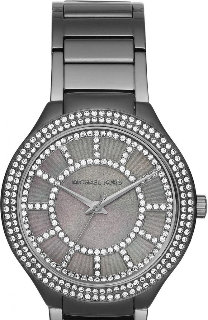 Buy Shop Michael Kors Kerry Gunmetal Dial Steel Strap Watch for Women - MK3410 USA Online