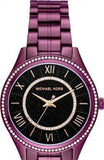 Buy Shop Michael Kors Lauryn Black Dial Purple Steel Strap Watch for Women - MK3724 USA Online