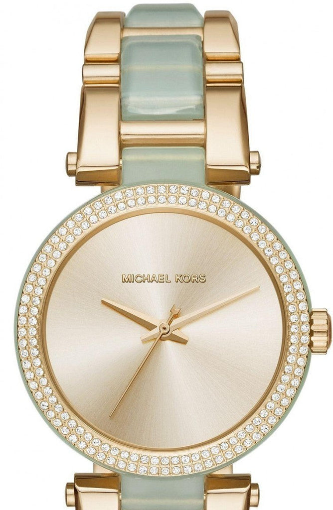 Buy Shop Michael Kors Delray Rose Gold Dial Two Tone Steel Strap Watch for Women - MK4317 USA Online