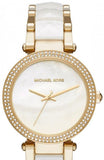 Buy Shop Michael Kors Parker Mother of Pearl Dial Two Tone Steel Strap Watch for Women - MK6400 USA Online