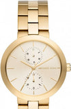 Buy Shop Michael Kors Garner Quartz Gold Dial Gold Steel Strap Watch For Women - MK6408 USA Online